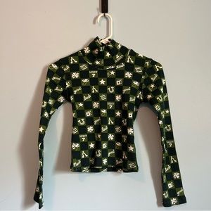 Big Bud Press Lucky 7 print turtleneck xxs